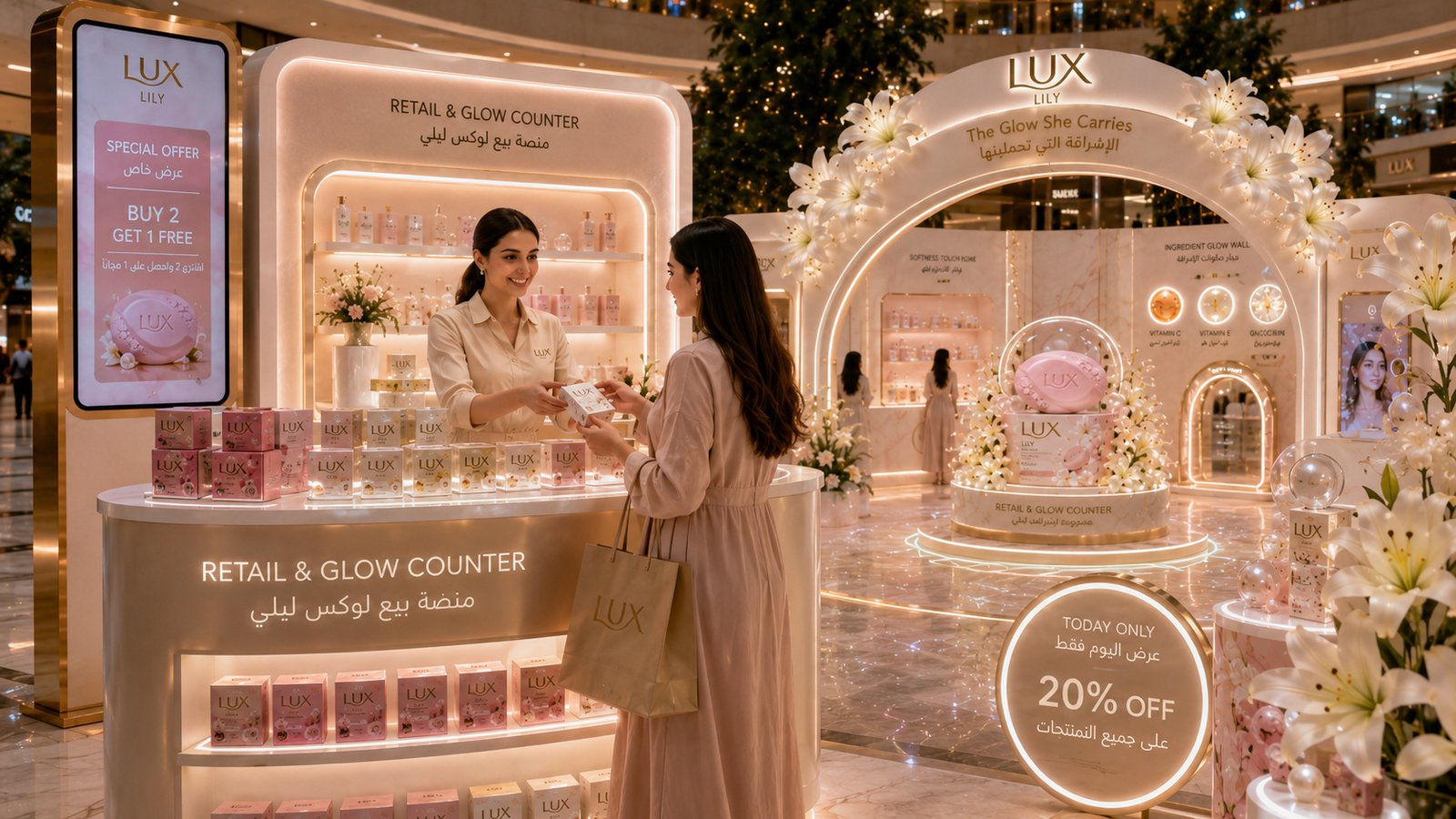 LUX Lily — The Glow She Carries — Retail experience