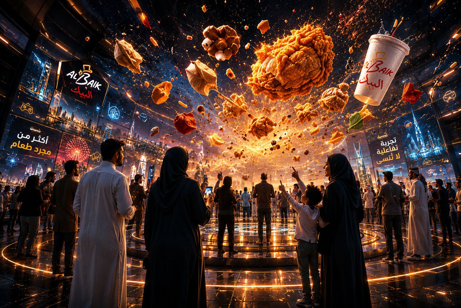 An immersive food world