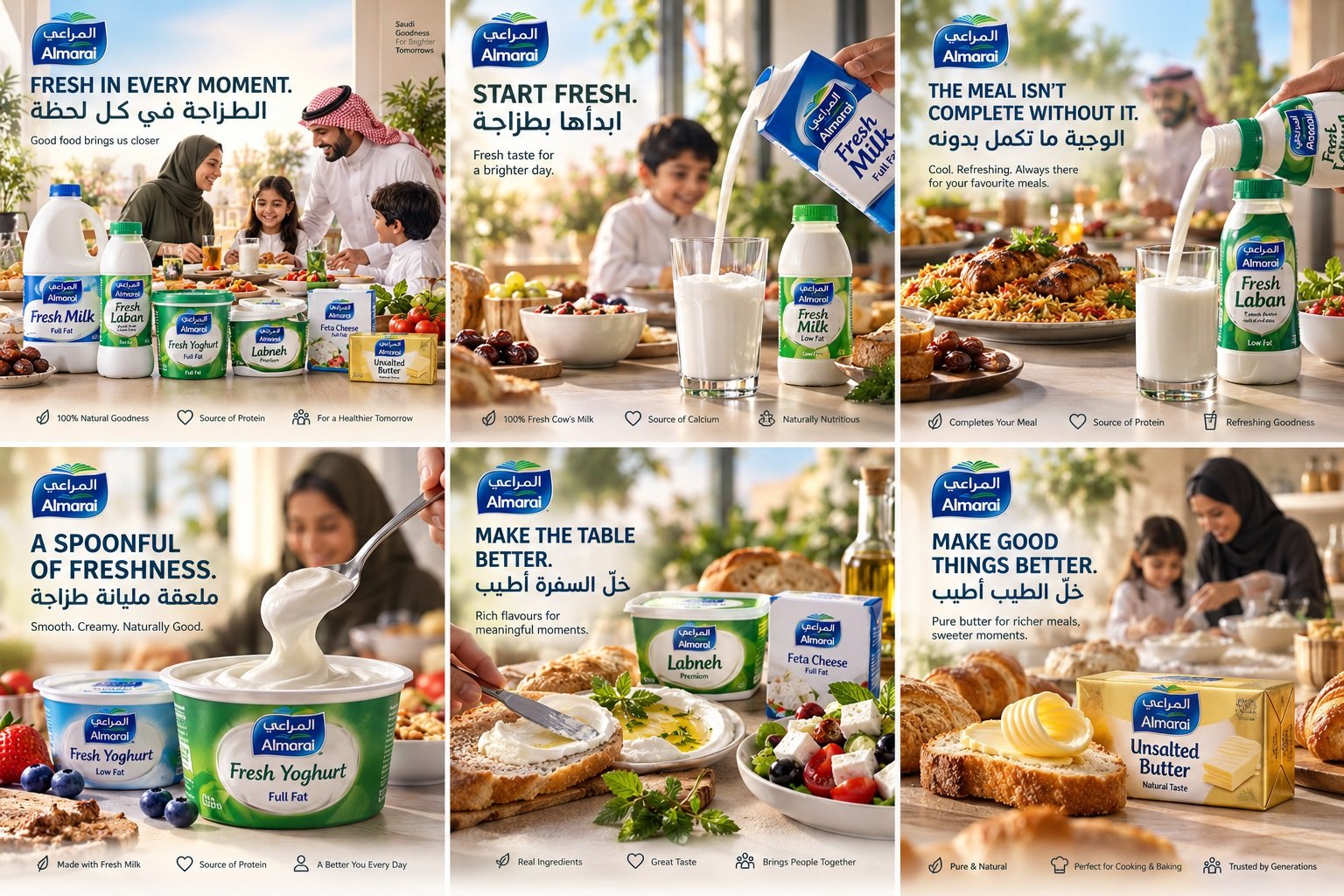 Almarai — Fresh moments — creative collection