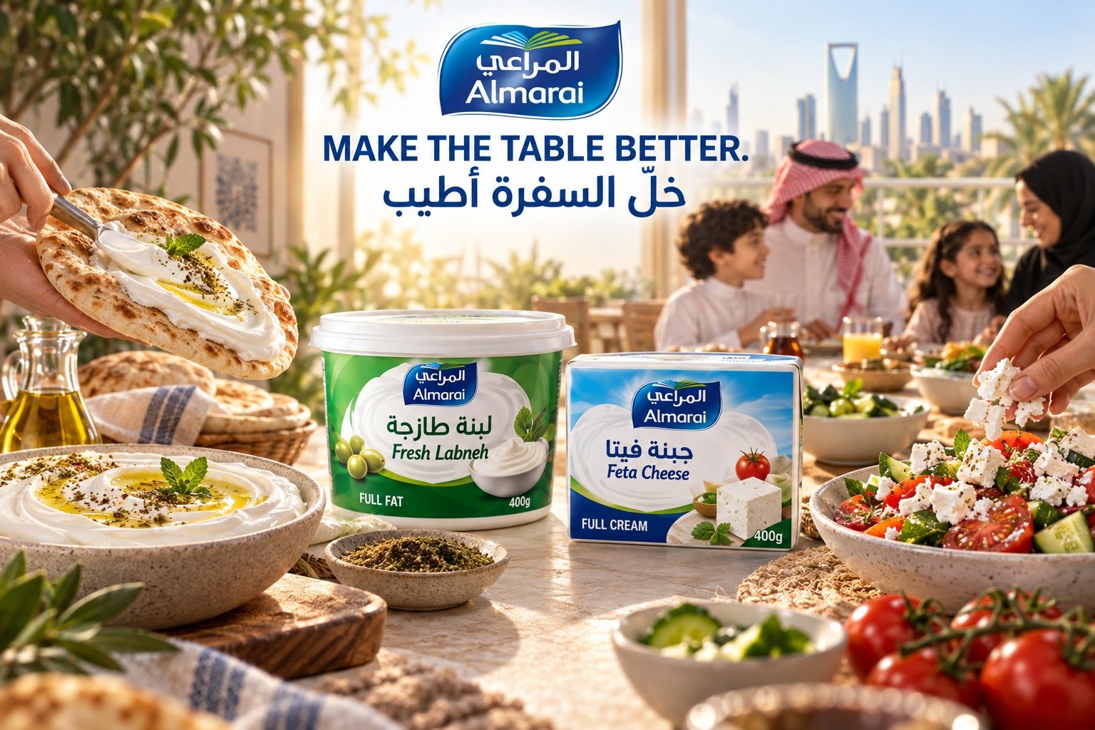 Almarai — Labneh and feta — Make the table better