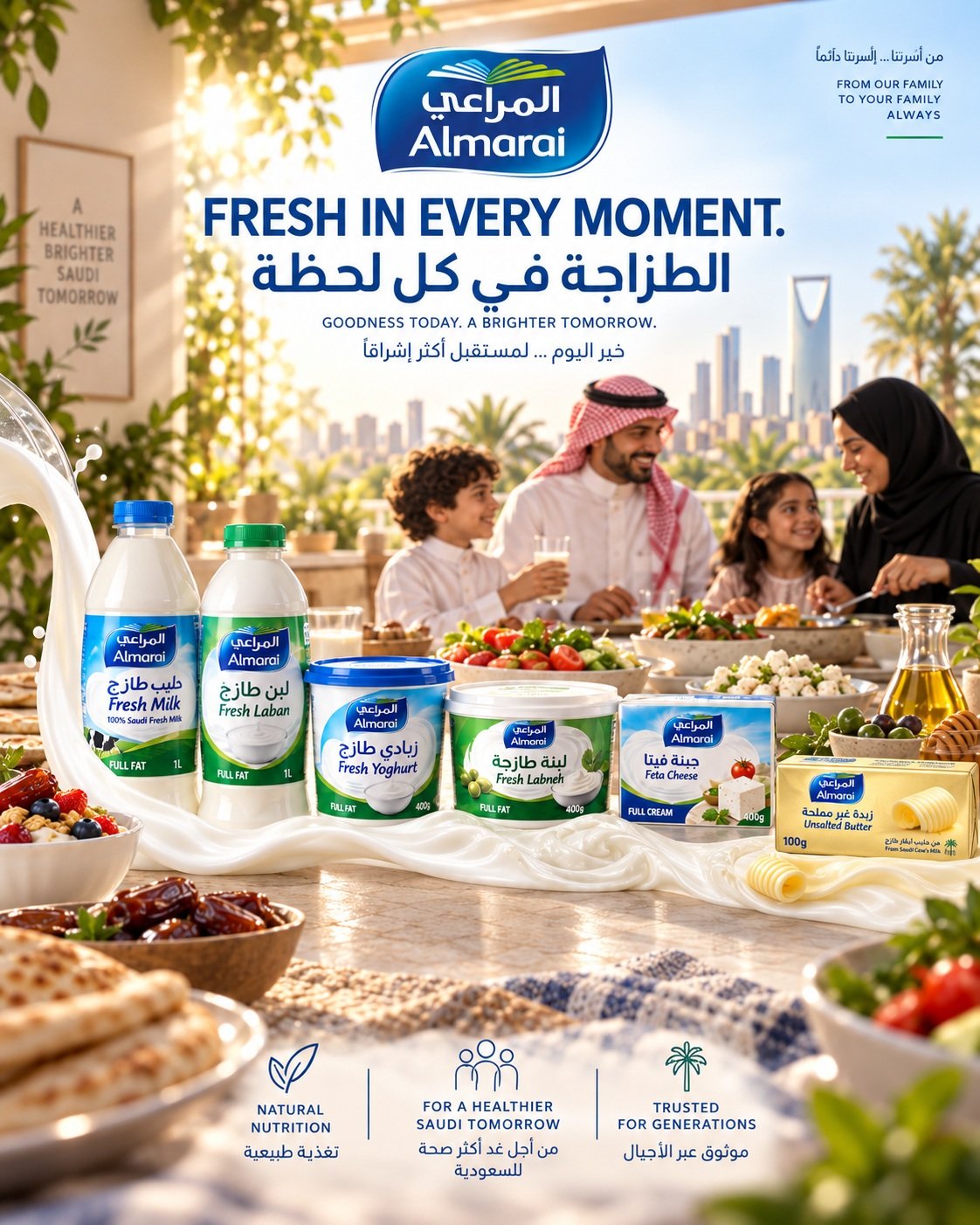 Almarai — Full-range social layout