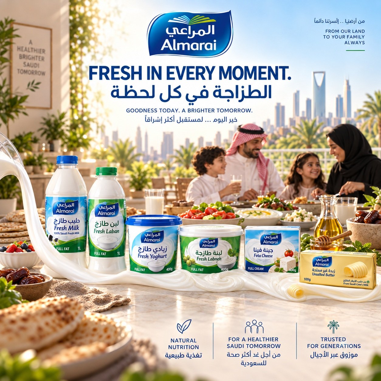 Almarai — Full-range feed visual