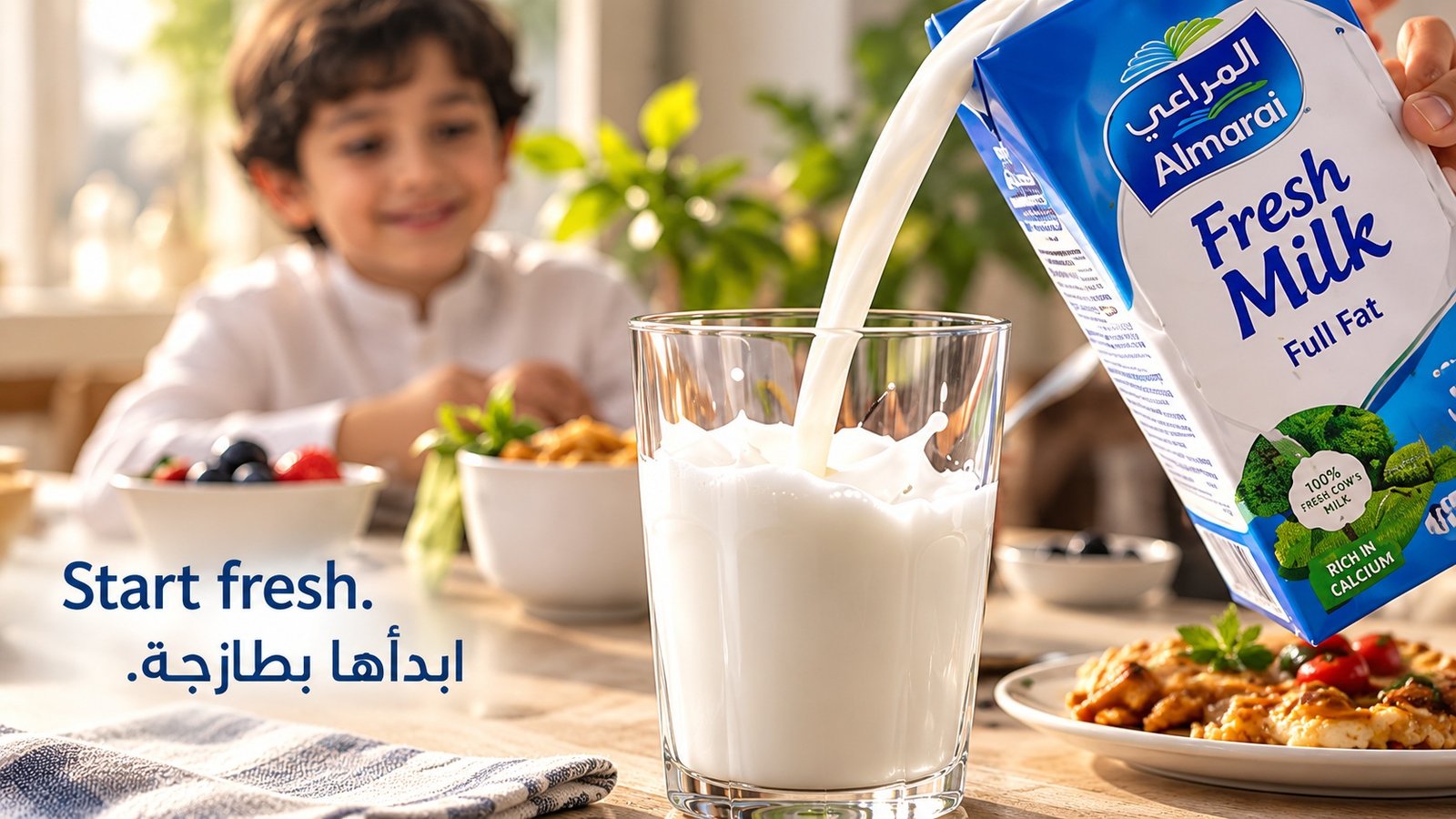 Almarai — Fresh milk at breakfast — campaign storyboard