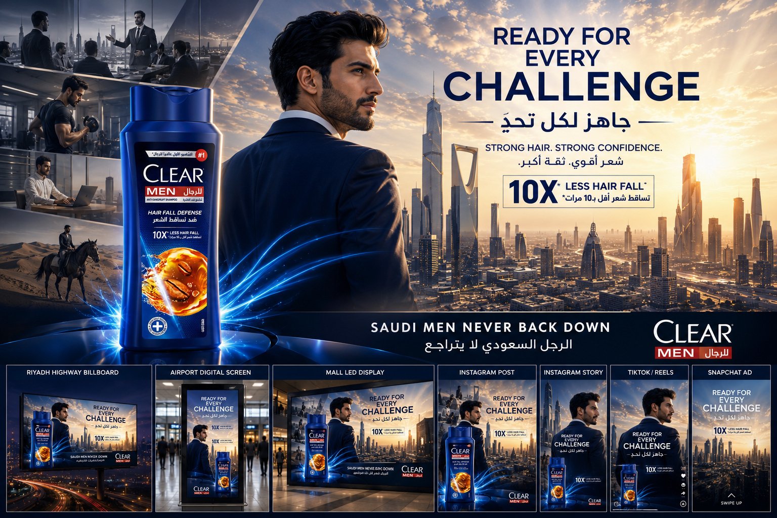 Clear Men alternate campaign board