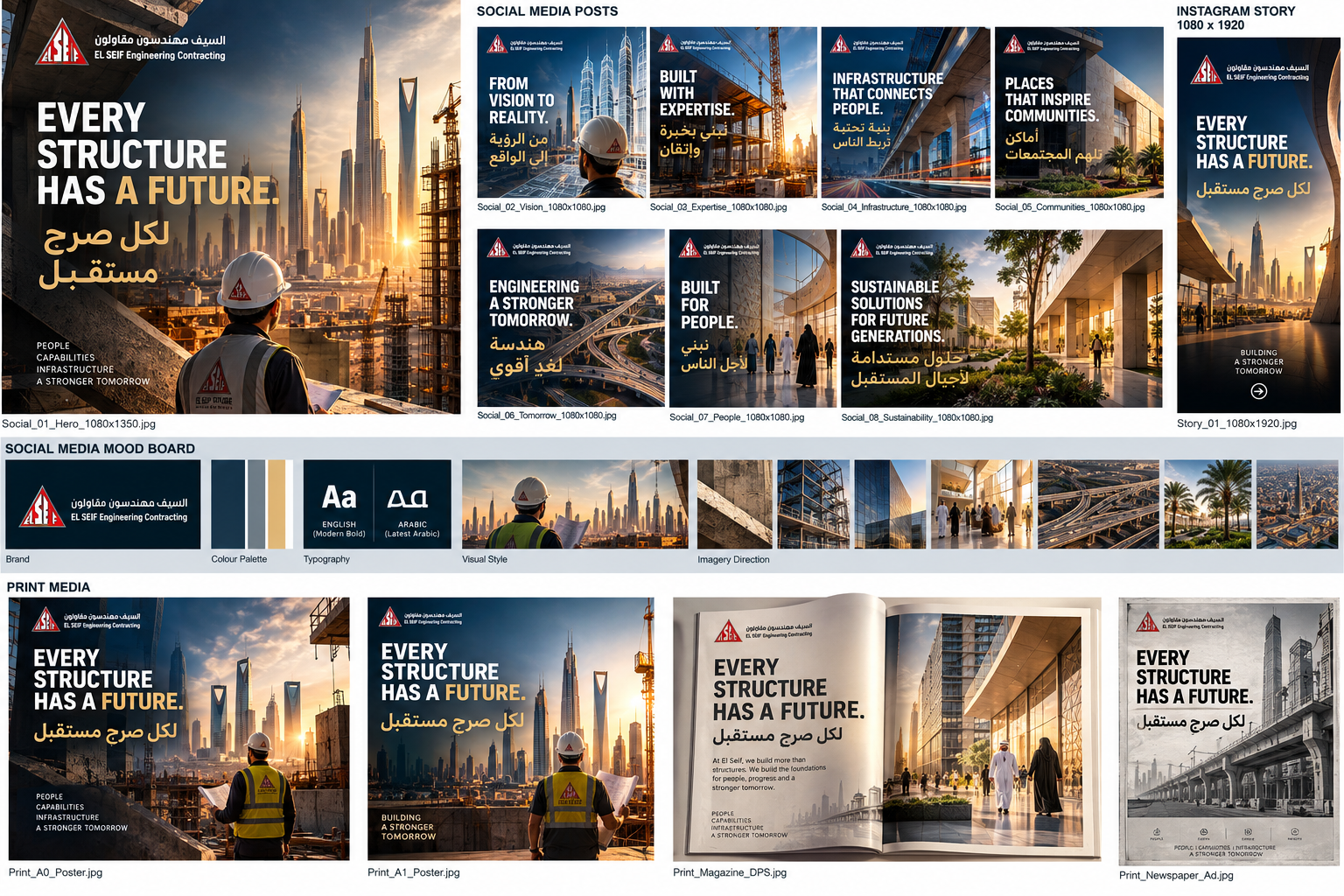 EL SEIF key visual campaign system