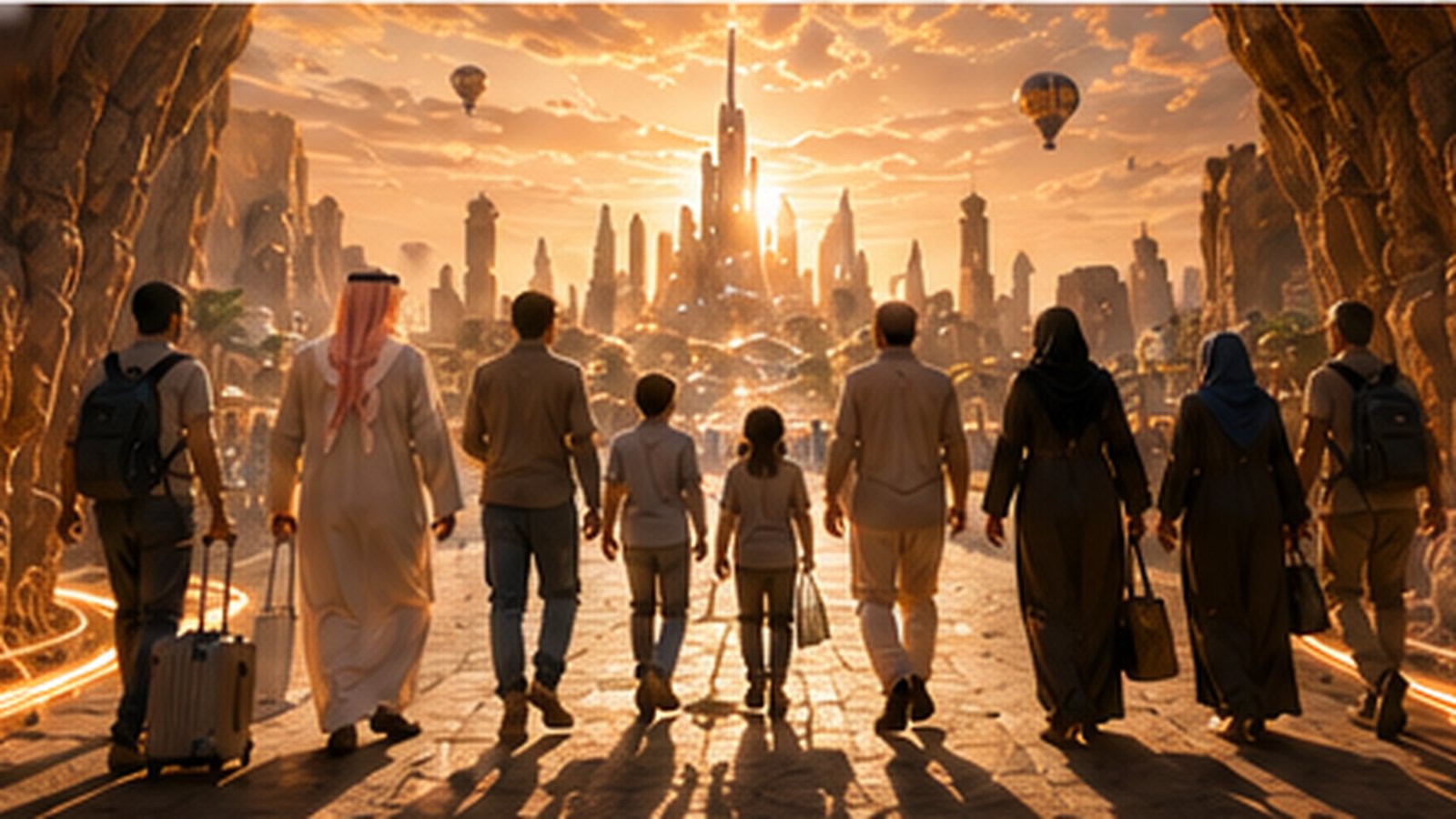 Qiddiya destination and attractions campaign concept