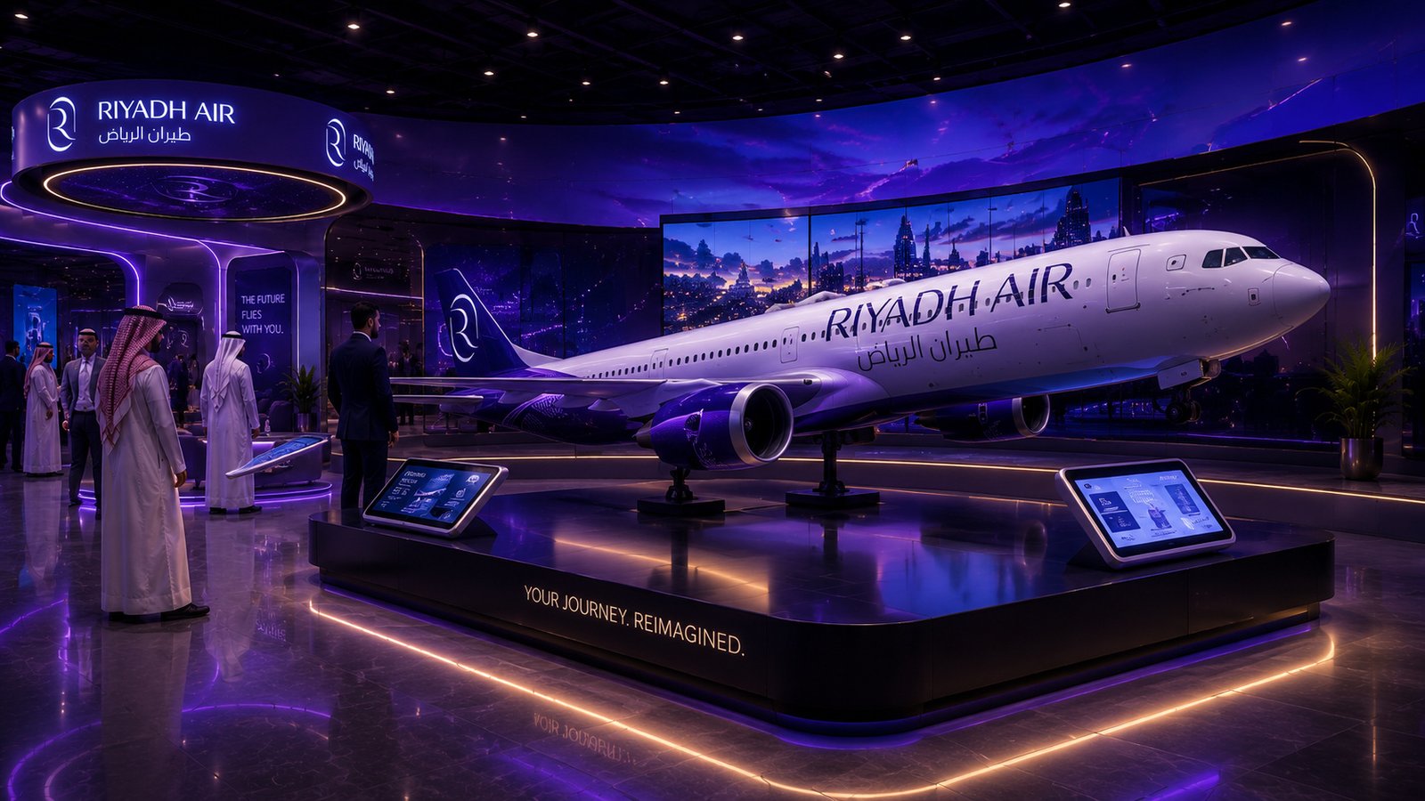 Riyadh Air immersive exhibition sequence — frame 4