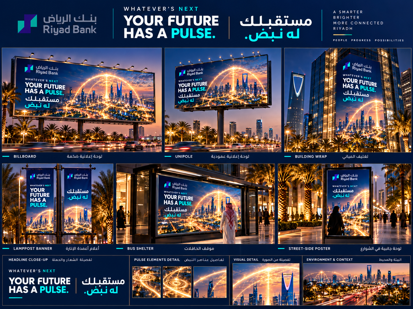 Riyad Bank OOH and DOOH campaign system