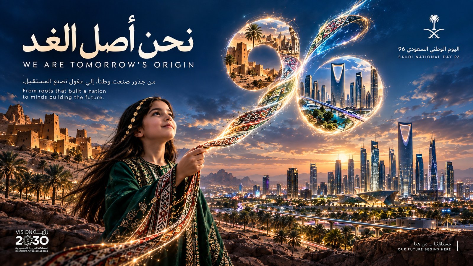 Saudi National Day 96 — We Are Tomorrow’s Origin