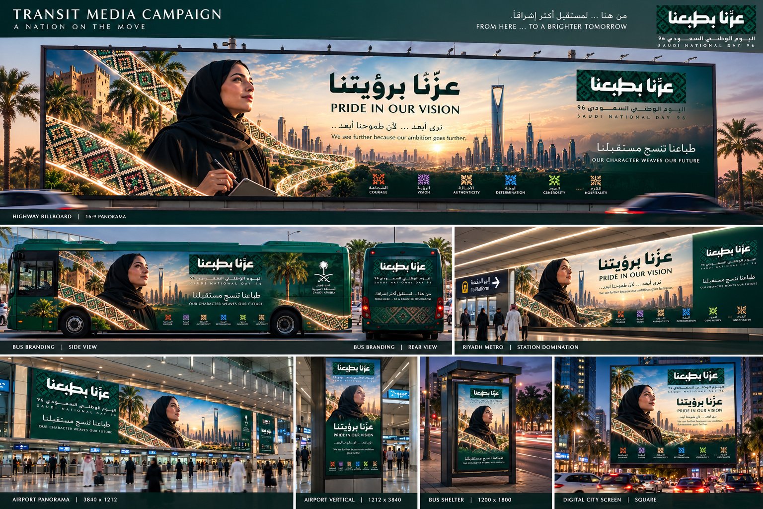 Transit and outdoor campaign adaptations