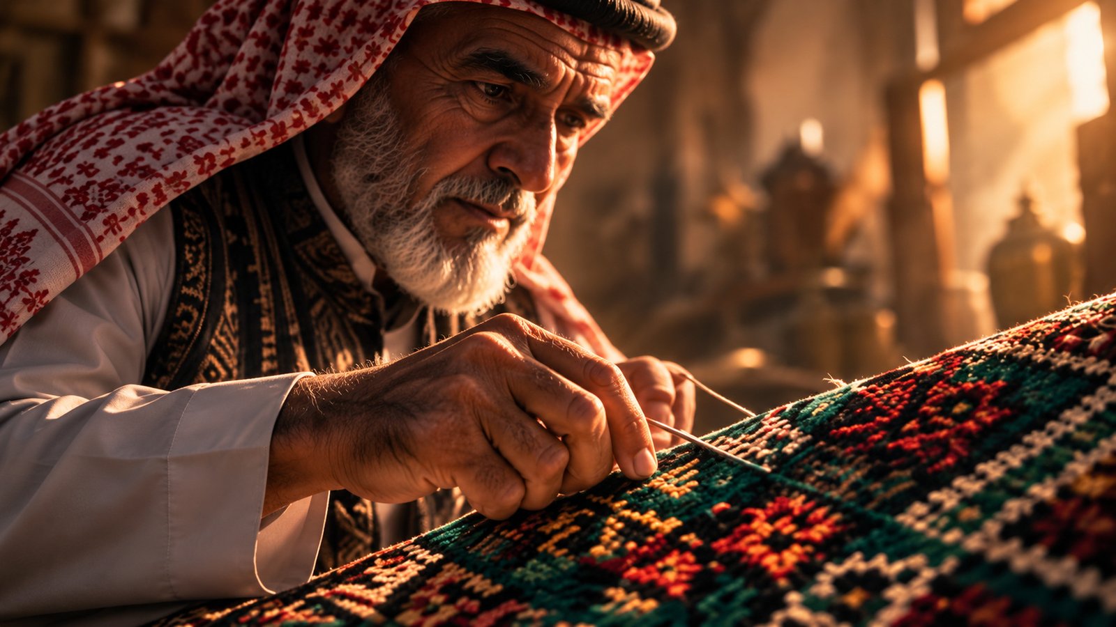 Saudi National Day woven visual language