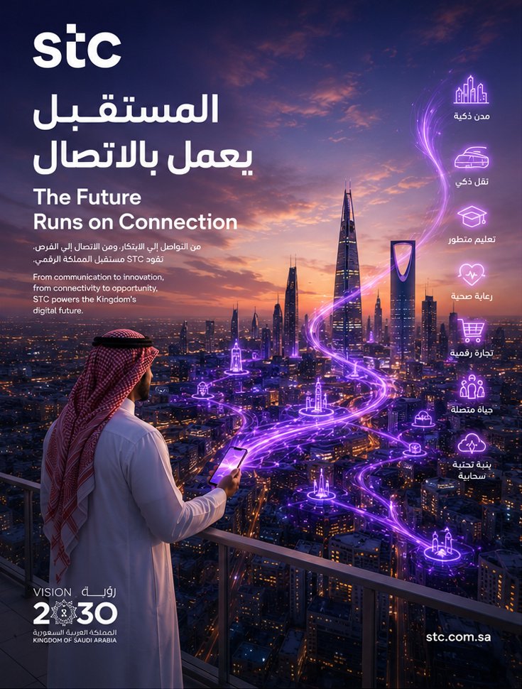 STC — The Future Runs on Connections campaign artwork