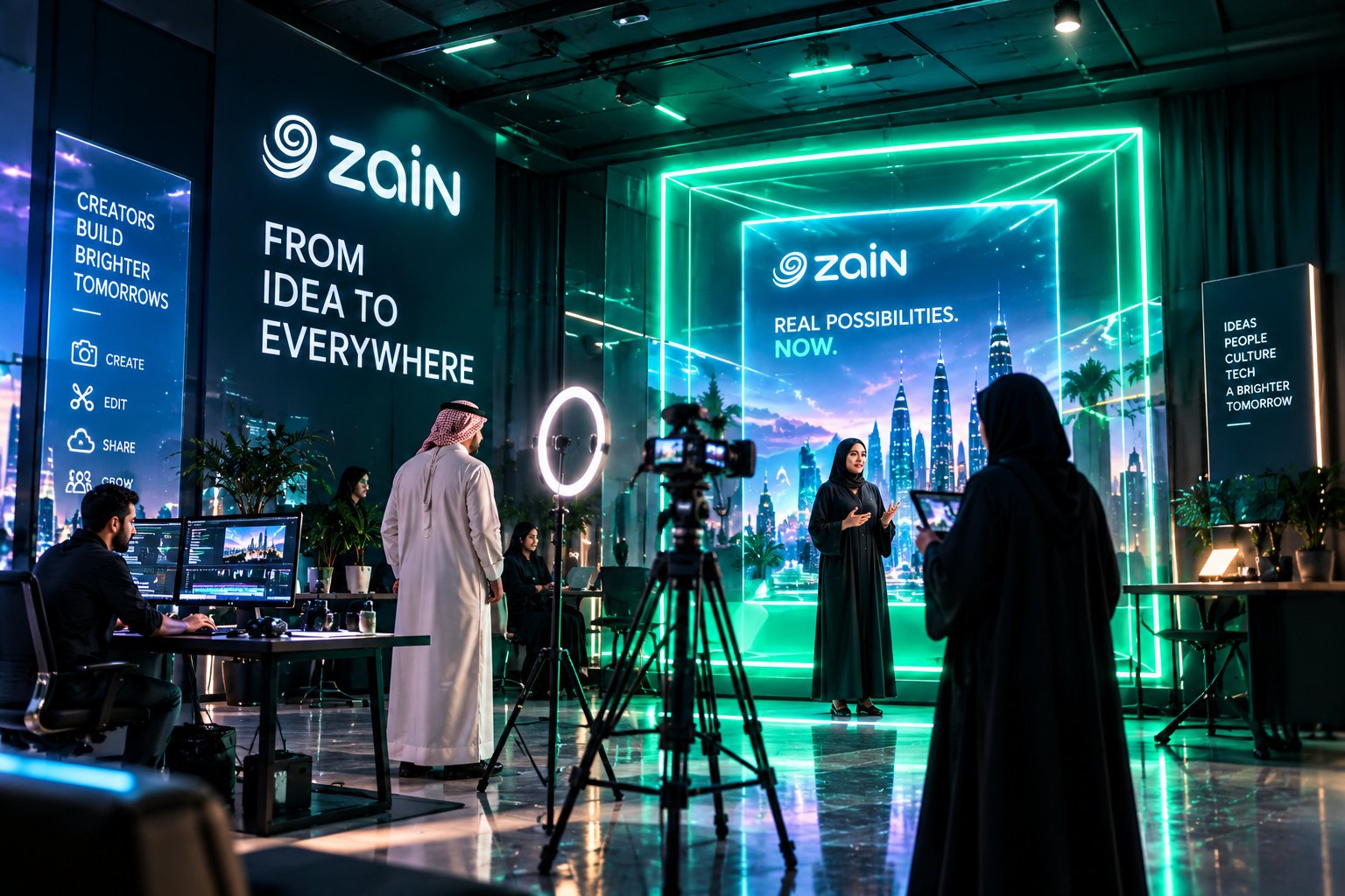 Zain 5G — Creator studio zone