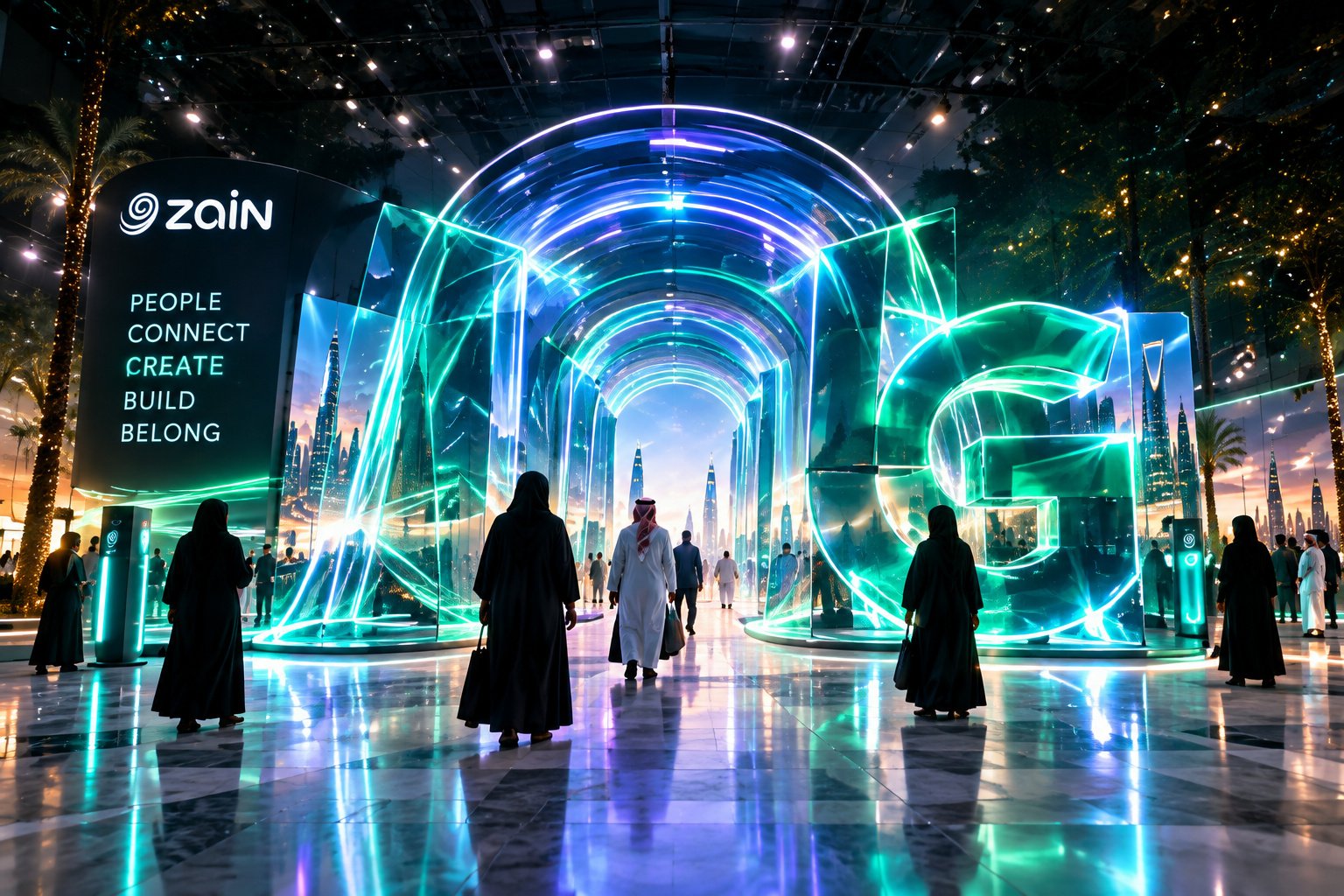 Zain 5G immersive experiential concept