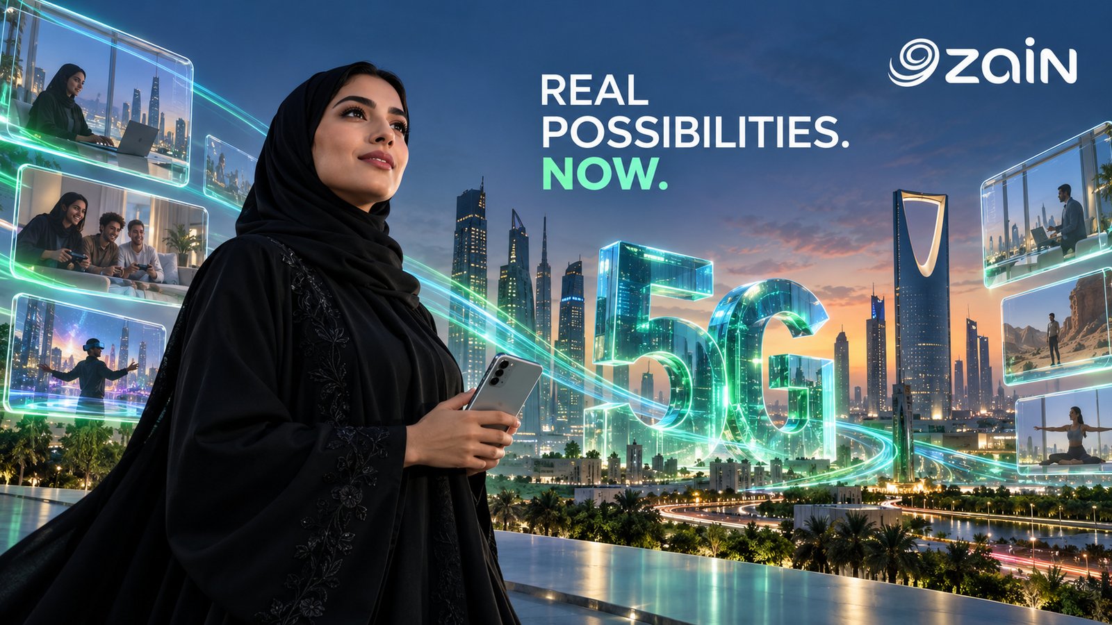 Zain 5G Experience What's Next campaign concept