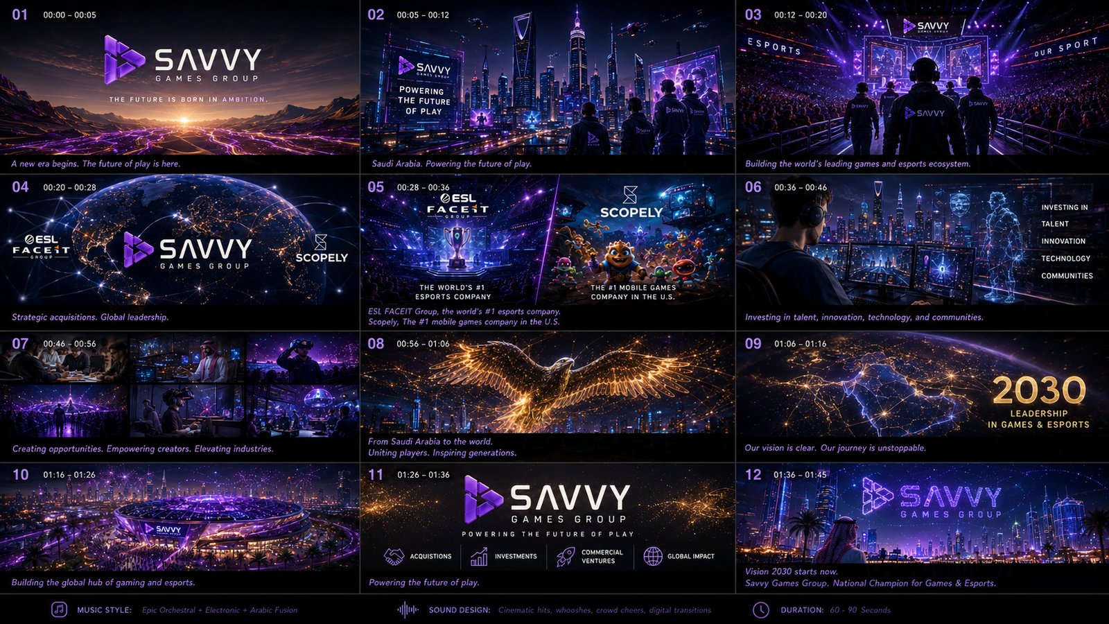 Savvy Games Group — self-initiated campaign development board